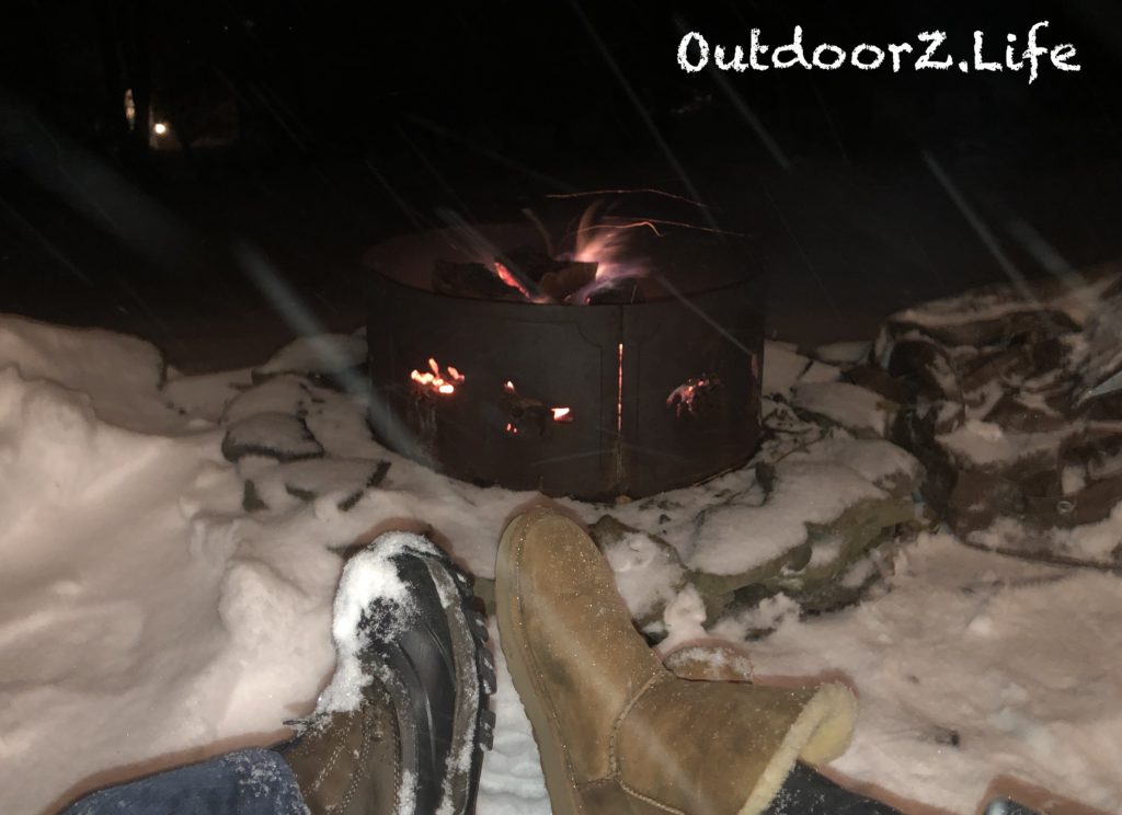First Snow, Fire Pit, OutddorzLife