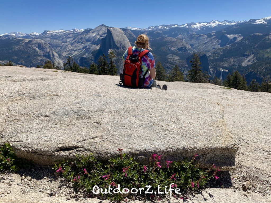 A picture from the top of Sentinel Dome at Yosemite National Park.