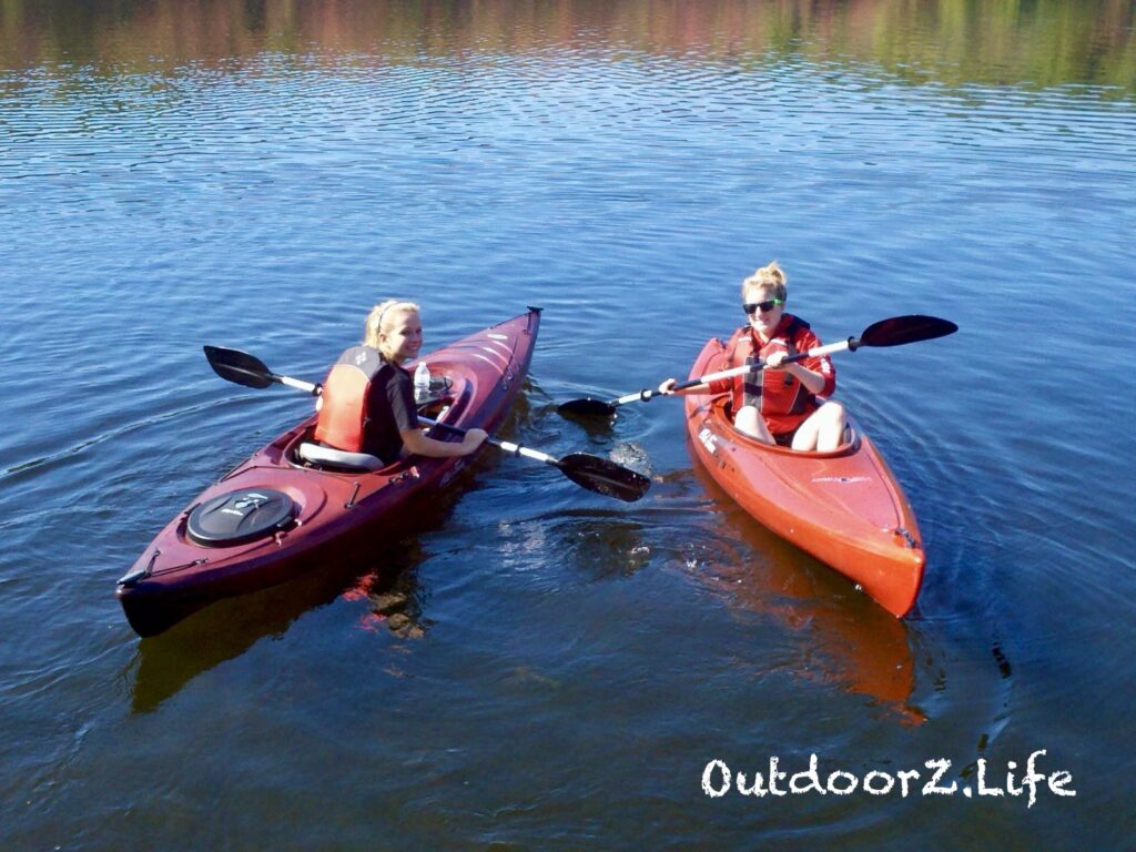 Kayaking in warm weather