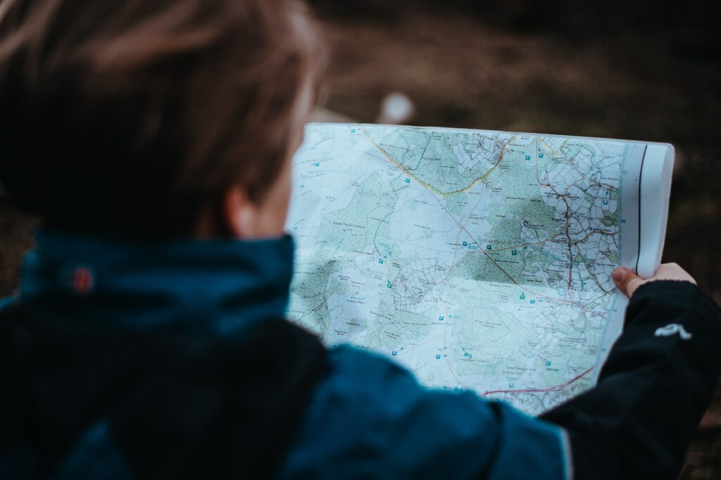 Checking a Trail Map