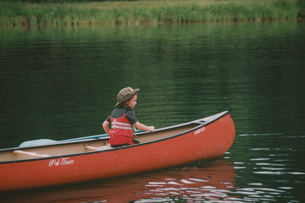 Canoeing with kids