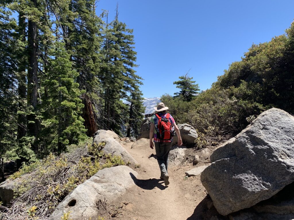 Hiking over 50, Woman at Yosemite