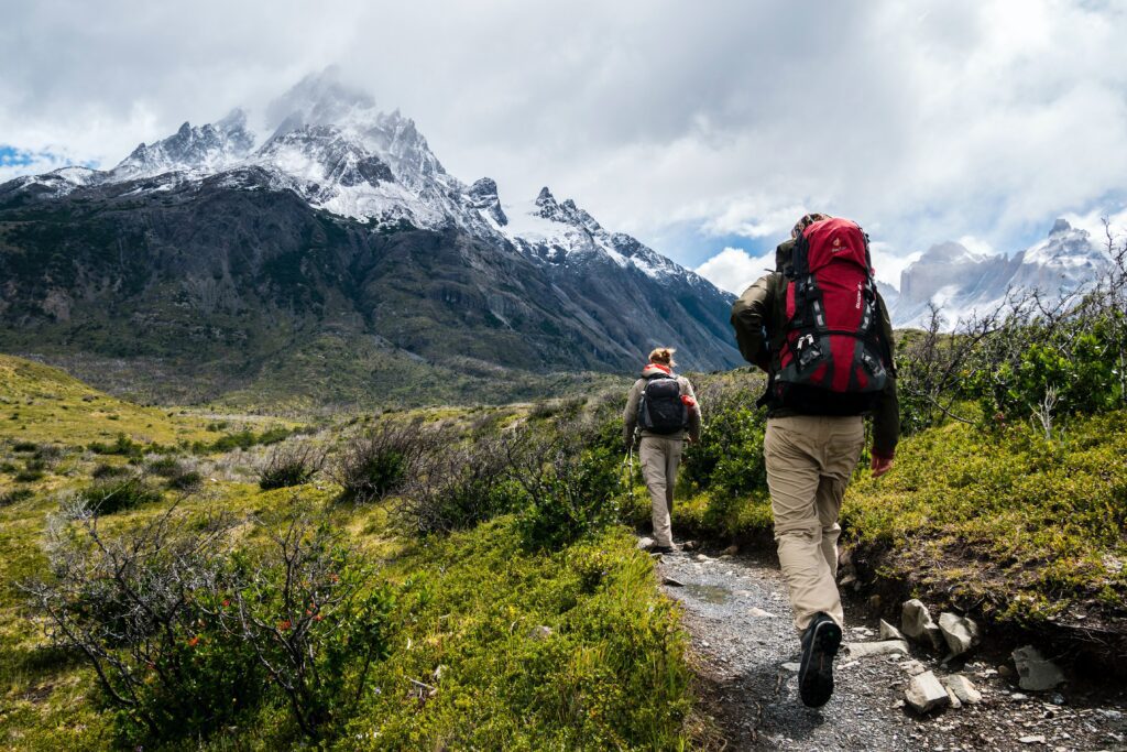 People over 50 hiking