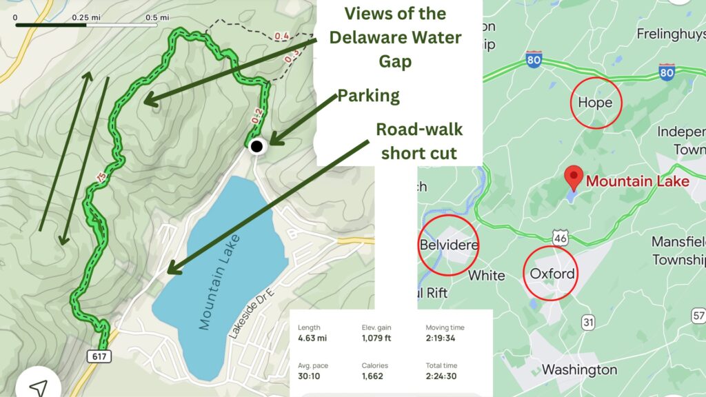 Jenny Lake by Mountain Lake Trail Map.