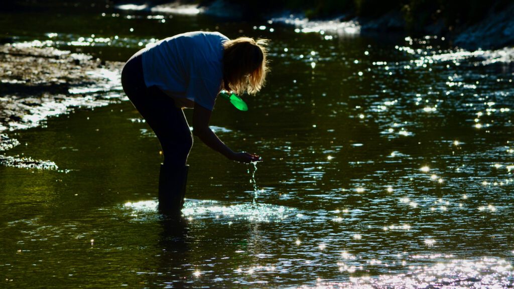 Searching for fossils at Big Brook Preserve.