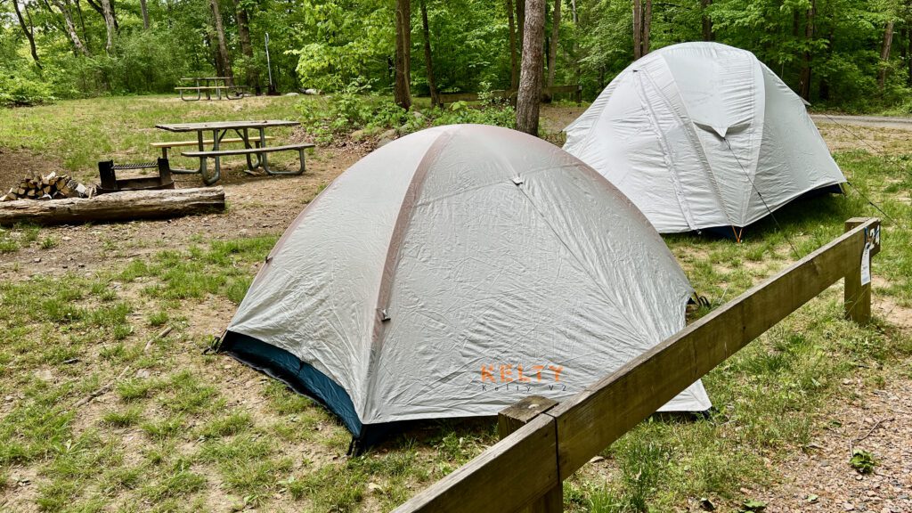 My campsite at Stephens State Park, NJ.