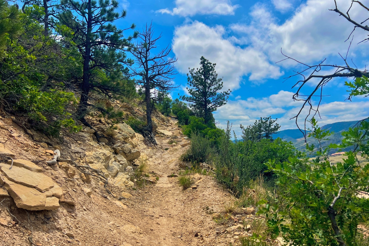 Hiking trail on Mount Olympus in Utah