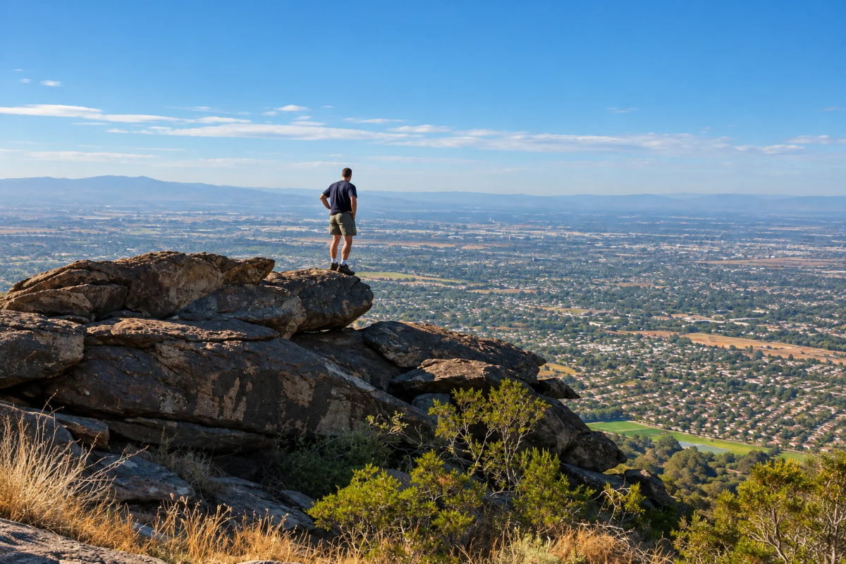 View from a hike on Camelback Mountain in Arizona